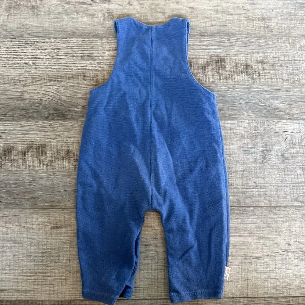 Vtg Disney Lion Overalls Blue Baby 18 Months Blue Bib Y2K Embroidered Retro